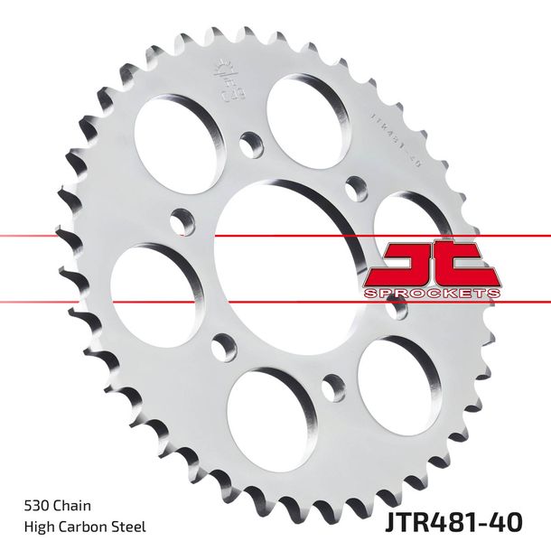 Kettenrad JT Sprockets 530 40Z Innendurchmesser 74mm Lochkreis 104mm für Kawasaki Z SR C B J 400 / 650 ccm Bj. 1977 - 1983