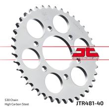 K řetězu JT Sprockets 530 40Z vnitřní průměr 74mm rozteč otvorů 104mm pro Kawasaki Z SR C B J 400 / 650 ccm r. v. 1977 - 1983