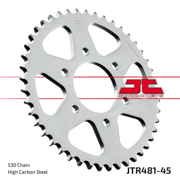 Kettenrad JT Sprockets 530 45Z Innendurchmesser 74mm Lochkreis 104mm für Kawasaki Z SR C B J 400 / 650 ccm Bj. 1977 - 1983
