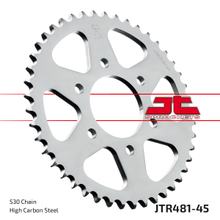 Piñón JT Sprockets 530 45Z, diámetro interior 74 mm, círculo de perno 104 mm para Kawasaki Z SR C B J 400 / 650 ccm Año 1977 - 1983