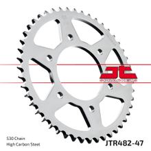 Pignon JT Sprockets 530 47Z, diamètre intérieur 98 mm, cercle de boulons 130 mm pour Kawasaki H2 Mach IV 750 ccm Année 1972 - 1975