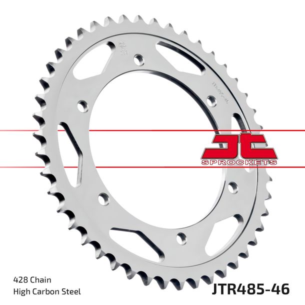 JT Sprockets 428 46Z sprocket inner diameter 110mm bolt circle 125mm for Gilera Coguar 125 ccm Year 1999 - 2001