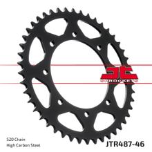 Pignone JT Sprockets 520 46Z, diametro interno 120 mm, bullone circolare 140 mm per Kawasaki KLR Tengai KLE KLX W A 250 - 800 ccm Anno 1987 - 2022