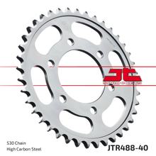 Pignon JT Sprockets 530 40Z, diamètre intérieur 80 mm, cercle de boulons 104 mm pour Kawasaki ZX-9R Ninja ZRX S R ZXR ZX-12 ZR A 400 - 1200 ccm Année 1976 - 2006