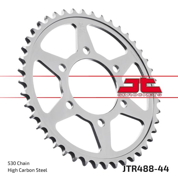 JT Sprockets 530 44Z sprocket inner diameter 80mm bolt circle 104mm for Kawasaki ZX-9R Ninja ZRX S R ZXR ZX-12 ZR A 400 - 1200 ccm Year 1976 - 2006