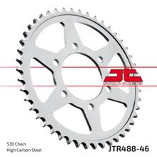 Pignon JT Sprockets 530 46Z, diamètre intérieur 80 mm, cercle de boulons 104 mm pour Kawasaki ZX-9R Ninja ZRX S R ZXR ZX-12 ZR A 400 - 1200 ccm Année 1976 - 2006