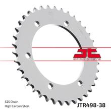 Pignone JT Sprockets 525 38Z, diametro interno 120 mm, bullone circolare 140 mm per Kawasaki ZX-6R ZR-7 S, Suzuki GSX-R ZR Zephyr W 600 - 750 ccm Anno 1991 - 2006