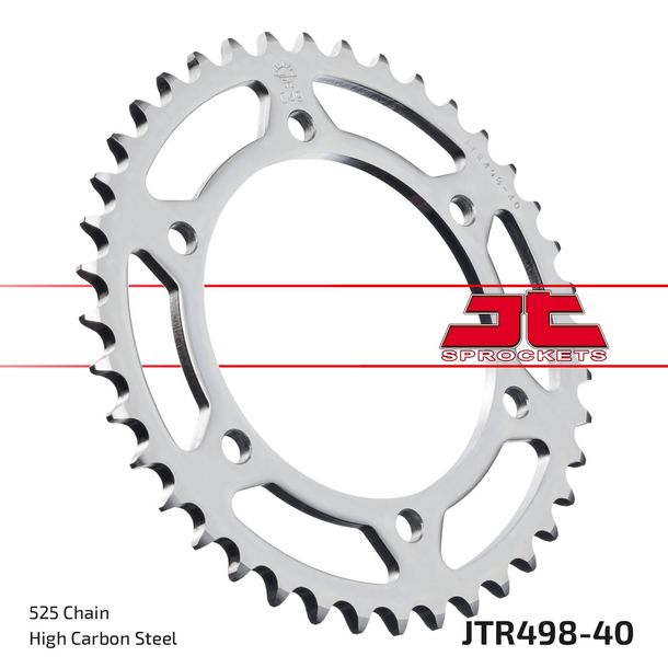 Kettenrad JT Sprockets 525 40Z Innendurchmesser 120mm Lochkreis 140mm für Kawasaki ZX-6R ZR-7 S, Suzuki GSX-R ZR Zephyr W 600 - 750 ccm Bj. 1991 - 2006