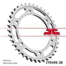 Pignon JT Sprockets 530 38Z, diamètre intérieur 120 mm, cercle de boulons 140 mm pour Kawasaki VN Classic ZZR, Suzuki GSX-R Hayabusa TL S 400 - 1300 Année 1989 - 2007