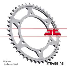 Pignon JT Sprockets 530 43Z, diamètre intérieur 120 mm, cercle de boulons 140 mm pour Kawasaki VN Classic ZZR, Suzuki GSX-R Hayabusa TL S 400 - 1300 Année 1989 - 2007