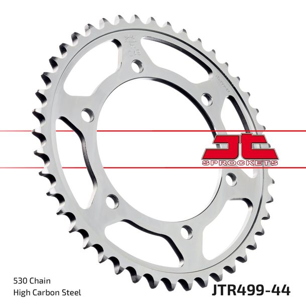 Pignon JT Sprockets 530 44Z, diamètre intérieur 120 mm, cercle de boulons 140 mm pour Kawasaki VN Classic ZZR, Suzuki GSX-R Hayabusa TL S 400 - 1300 Année 1989 - 2007