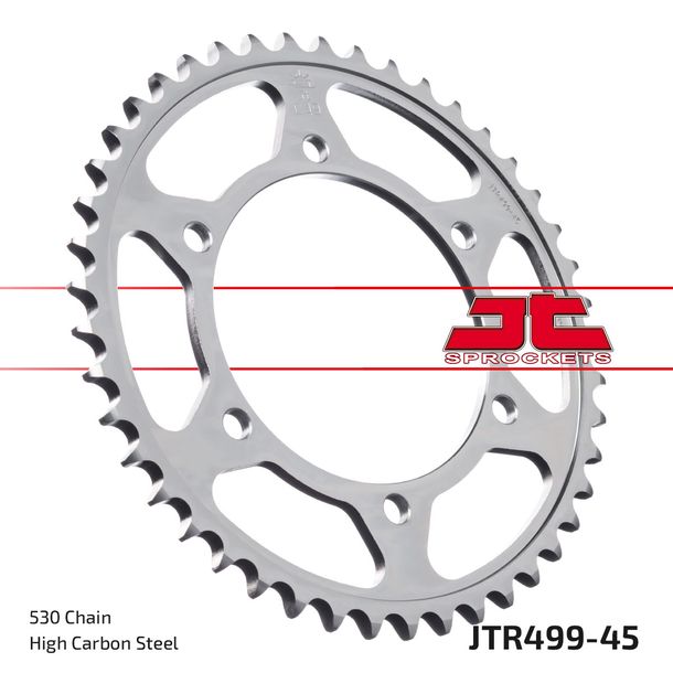 JT Sprockets 530 45Z sprocket inner diameter 120mm bolt circle 140mm for Kawasaki VN Classic ZZR, Suzuki GSX-R Hayabusa TL S 400 - 1300 ccm Year 1989 - 2007