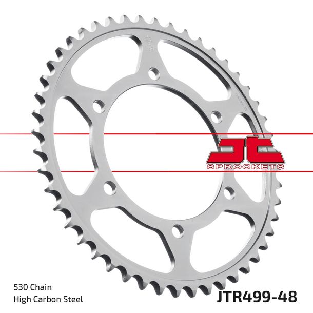 Kettenrad JT Sprockets 530 48Z Innendurchmesser 120mm Lochkreis 140mm für Kawasaki VN Classic ZZR, Suzuki GSX-R Hayabusa TL S 400 - 1300 ccm Bj. 1989 - 2007