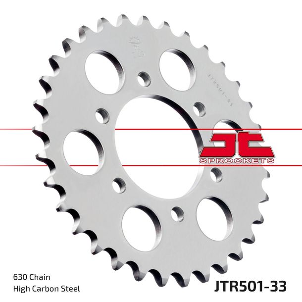 JT Sprockets 630 33Z sprocket inner diameter 80mm bolt circle 104mm for Kawasaki GPZ Z A2 LTD Belt Drive R A1 650 - 1100 ccm Year 1977 - 1995