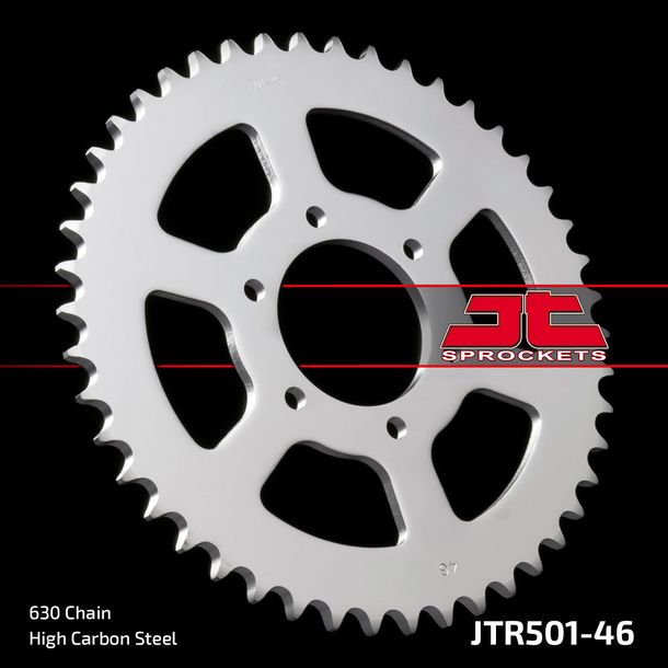 JT Sprockets 630 46Z sprocket inner diameter 80mm bolt circle 104mm for Kawasaki GPZ Z A2 LTD Belt Drive R A1 650 - 1100 ccm Year 1977 - 1995
