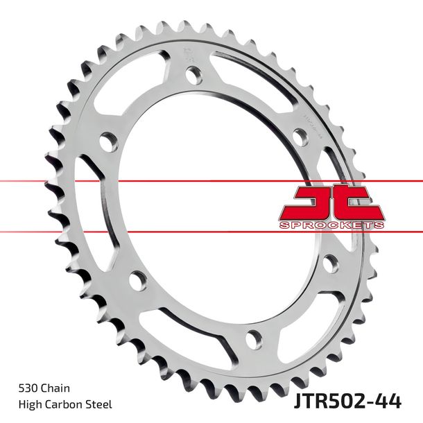 Kettenrad JT Sprockets 530 44Z Innendurchmesser 140mm Lochkreis 160mm für Kawasaki GPZ ZR Zephyr GPX R ZZR ZRX ZX 750 - 1100 ccm Bj. 1984 - 2001