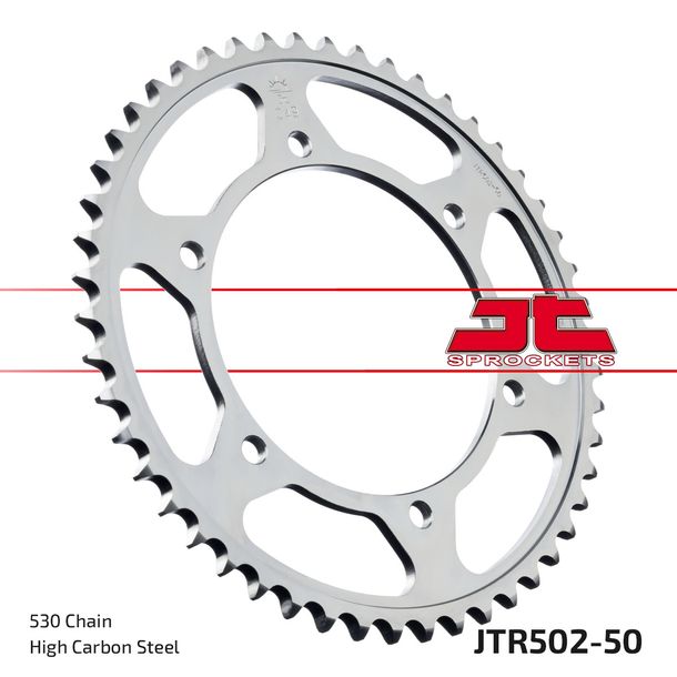 Kettenrad JT Sprockets 530 50Z Innendurchmesser 140mm Lochkreis 160mm für Kawasaki GPZ ZR Zephyr GPX R ZZR ZRX ZX 750 - 1100 ccm Bj. 1984 - 2001