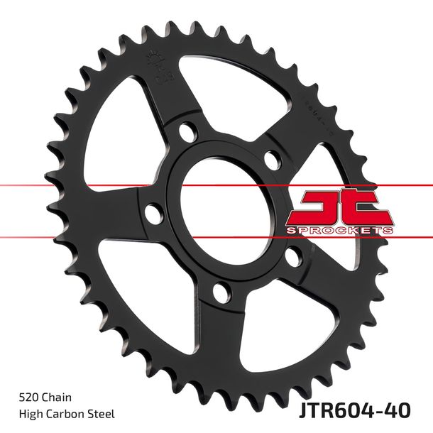 JT Sprockets 520 40Z sprocket inner diameter 58mm bolt circle 90mm for Honda NSR R 125 ccm Year 1997 - 2003