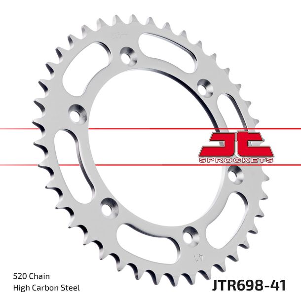 Kettenrad JT Sprockets 520 41Z Innendurchmesser 125mm Lochkreis 145mm für Cagiva W 16 W12 W8 Pro Action 125 - 600 ccm Bj. 1993 - 1998