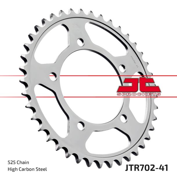 Kettenrad JT Sprockets 525 41Z Innendurchmesser 100mm Lochkreis 120mm für Aprilia RSV Mille Tuono R Mana SL Shiver ABS GT SMV Dorsoduro Caponord ATC 750 Bj. 1998 - 2021
