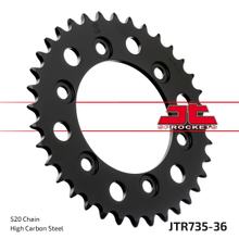 Kettenrad JT Sprockets 520 36Z vnitřní průměr 100mm rozteč otvorů 124mm pro Ducati Monster i.e. Dark SS FE Carenata i.e S 350 - 907 ccm r. v. 1988 - 2014