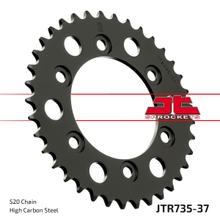 Kettenrad JT Sprockets 520 37Z Innendurchmesser 100mm Lochkreis 124mm für Ducati Monster i.e. Dark SS FE Carenata i.e S 350 - 907 ccm Bj. 1988 - 2014