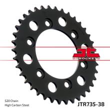 řetězové kolo JT Sprockets 520 38Z vnitřní průměr 100mm rozteč otvorů 124mm pro Ducati Monster i.e. Dark SS FE Carenata i.e S 350 - 907 ccm r.v. 1988 - 2014
