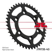 Rozetka JT Sprockets 520 43Z Vnitřní průměr 100mm Roztečný kruh 124mm pro Ducati Monster i.e. Dark SS FE Carenata i.e S 350 - 907 ccm R.v. 1988 - 2014
