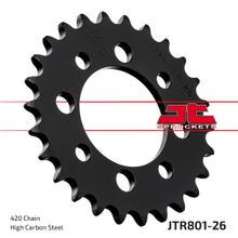 Pignon JT Sprockets 420 26Z, diamètre intérieur 52 mm, cercle de boulons 68 mm pour Suzuki TS X, Kawasaki AR A Beta Minicross R 1 AE 50 - 150 ccm