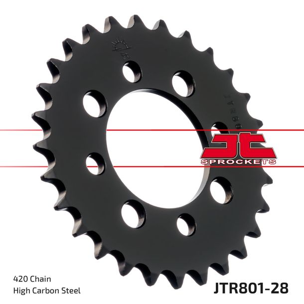 JT Sprockets 420 28Z sprocket inner diameter 52mm bolt circle 68mm for Suzuki TS X, Kawasaki AR A Beta Minicross R 1 AE 50 - 150 ccm