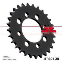 Kettenrad JT Sprockets 420 28Z Innendurchmesser 52mm Lochkreis 68mm für Suzuki TS X, Kawasaki AR A Beta Minicross R 1 AE 50 - 150 ccm