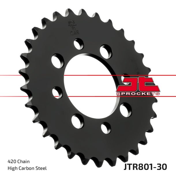 Kettenrad JT Sprockets 420 30Z Innendurchmesser 52mm Lochkreis 68mm für Suzuki TS X, Kawasaki AR A Beta Minicross R 1 AE 50 - 150 ccm