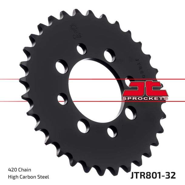 JT Sprocket 420 32Z sprocket inner diameter 52mm bolt circle 68mm for Suzuki TS X, Kawasaki AR A Beta Minicross R 1 AE 50 - 150 ccm