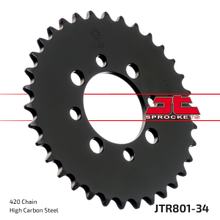 Kettenrad JT Sprockets 420 34Z Innendurchmesser 52mm Lochkreis 68mm für Suzuki TS X, Kawasaki AR A Beta Minicross R 1 AE 50 - 150 ccm