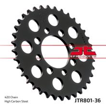 Kolečko řetězu JT Sprockets 420 36Z vnitřní průměr 52mm rozteč otvorů 68mm pro Suzuki TS X, Kawasaki AR A Beta Minicross R 1 AE 50 - 150 ccm