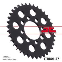 Kolo řetězu JT Sprockets 420 37Z vnitřní průměr 52mm rozstojnice otvorů 68mm pro Suzuki TS X, Kawasaki AR A Beta Minicross R 1 AE 50 - 150 ccm
