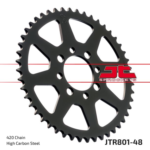 JT Sprocket 420 48Z sprocket inner diameter 52mm bolt circle 68mm for Suzuki TS X, Kawasaki AR A Beta Minicross R 1 AE 50 - 150 ccm