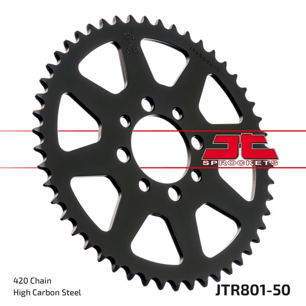 JT Sprocket 420 50Z sprocket inner diameter 52mm bolt circle 68mm for Suzuki TS X, Kawasaki AR A Beta Minicross R 1 AE 50 - 150 ccm