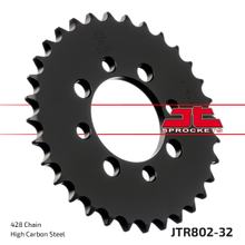Pignon JT Sprockets 428 32Z, diamètre intérieur 52 mm, cercle de boulons 68 mm pour Suzuki TS XE FL SDW Address RV Van RM GT E L 80 - 125 ccm Année 1973 - 2017