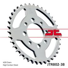 Kettenrad JT Sprockets 428 38Z vnitřní průměr 52mm rozteč otvorů 68mm pro Suzuki TS XE FL SDW Address RV Van RM GT E L 80 - 125 ccm r. v. 1973 - 2017