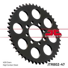 Kolo řetězu JT Sprockets 428 47Z vnitřní průměr 52mm rozteč otvorů 68mm pro Suzuki TS XE FL SDW Address RV Van RM GT E L 80 - 125 ccm r. v. 1973 - 2017