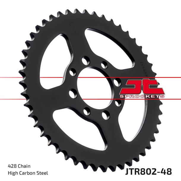 Kettenrad JT Sprockets 428 48Z Innendurchmesser 52mm Lochkreis 68mm für Suzuki TS XE FL SDW Address RV Van RM GT E L 80 - 125 ccm Bj. 1973 - 2017