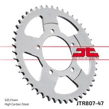 Kettenrad JT Sprockets 525 47Z vnitřní průměr 87mm rozteč otvorů 110mm pro Suzuki SV S SF, Honda NX Dominator GSF Bandit ABS GSX F 400 / 650 ccm r. v. 1991 - 2016