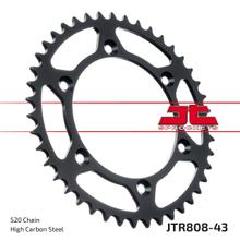 Kolo řetězu JT Sprockets 520 43Z vnitřní průměr 126mm rozteč otvorů 146mm pro Suzuki DR-Z E K DR S SH SE SM RMX Z RM-Z RM 125 - 450 ccm r. v. 1980 - 2022
