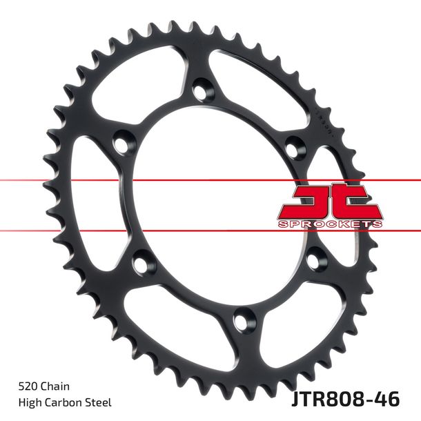 Kettenrad JT Sprockets 520 46Z Innendurchmesser 126mm Lochkreis 146mm für Suzuki DR-Z E K DR S SH SE SM RMX Z RM-Z RM 125 - 450 ccm Bj. 1980 - 2022