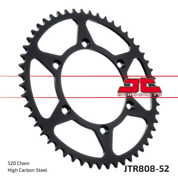 Kettenrad JT Sprockets 520 52Z Innendurchmesser 126mm Lochkreis 146mm für Suzuki DR-Z E K DR S SH SE SM RMX Z RM-Z RM 125 - 450 ccm Bj. 1980 - 2022