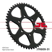 Kettenrad JT Sprockets 428 51Z Innendurchmesser 64mm Lochkreis 84mm für Kreidler Supermoto DT, Suzuki DR S SE TS X ER Enduro 125 ccm Bj. 1973 - 2008