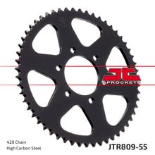 Kettenrad JT Sprockets 428 55Z Innendurchmesser 64mm Lochkreis 84mm für Kreidler Supermoto DT, Suzuki DR S SE TS X ER Enduro 125 ccm Bj. 1973 - 2008