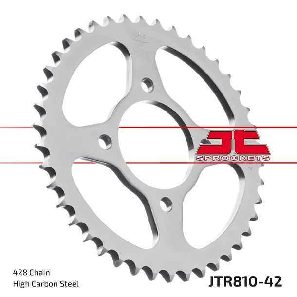 JT Sprockets 428 42Z binnendiameter 58 mm boutcirkel 78 mm voor Hyosung GV Aguila Classic GA F 4V Cruise II DelLuxe, Keeway RKV Suzuki GS S SU