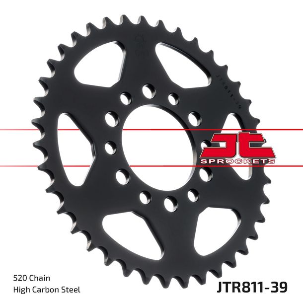 Pignon JT Sprockets 520 39Z, diamètre intérieur 64 mm, cercle de boulons 84 mm pour Suzuki TS ER 185 ccm Année 1979